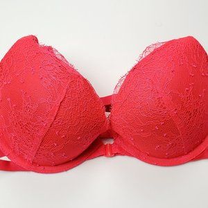 32D VS Very Sexy Push Up Racerback Red Bra